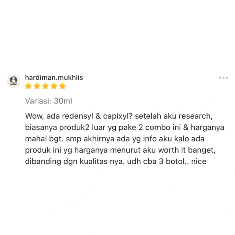 Review Shopee dari hardiman.mukhlis - bintang 5